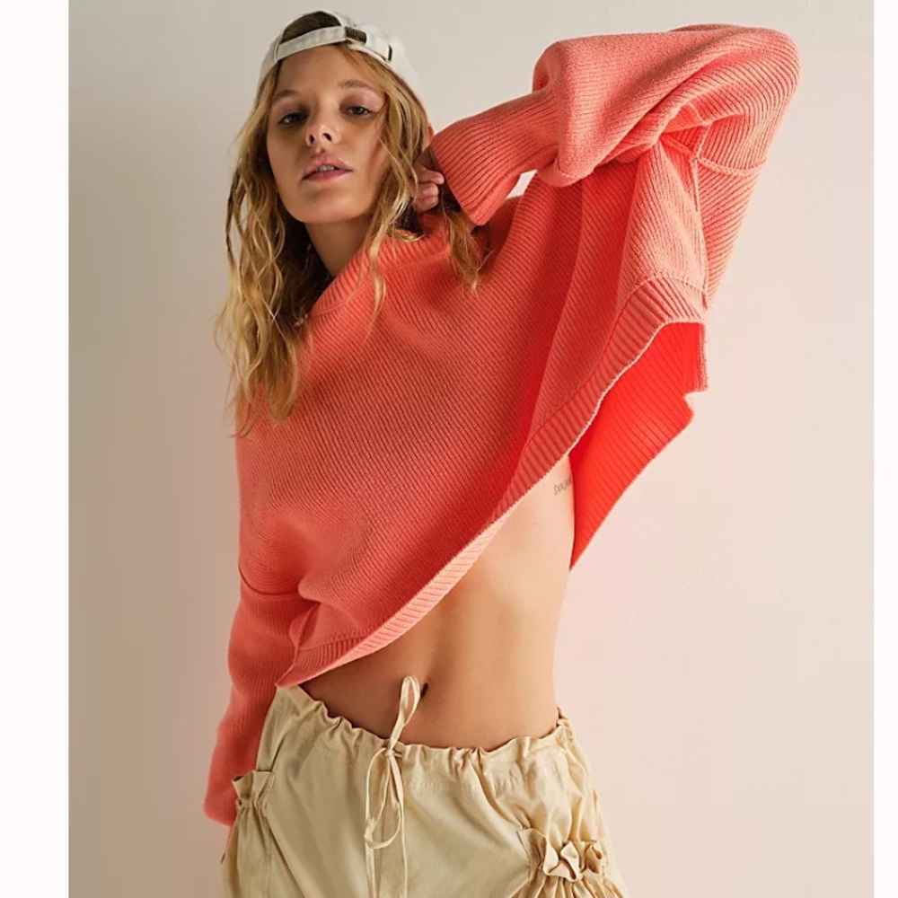 NWOT SALE ! Free People Easy Street crop pullover